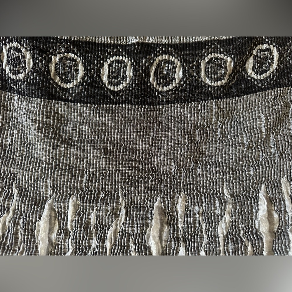 Bohemian Lapis Strapless Midi Dress or Skirt in Floral Gray and Black - Picture 9 of 14